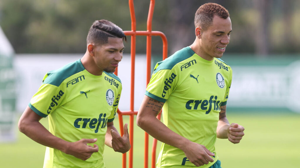 Rony e Breno Lopes. Foto: Cesar Greco/Palmeiras