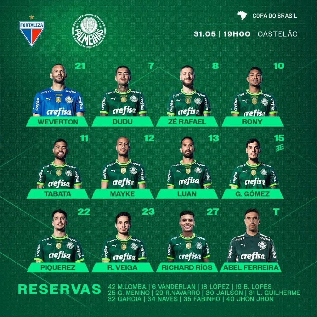 Palmeiras x Fortaleza ao vivo e online: onde assistir, horário e escalação  na Copa do Brasil 2023 - Futebol na Veia