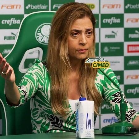 Leila Pereira. Foto: Cesar Greco/Palmeiras