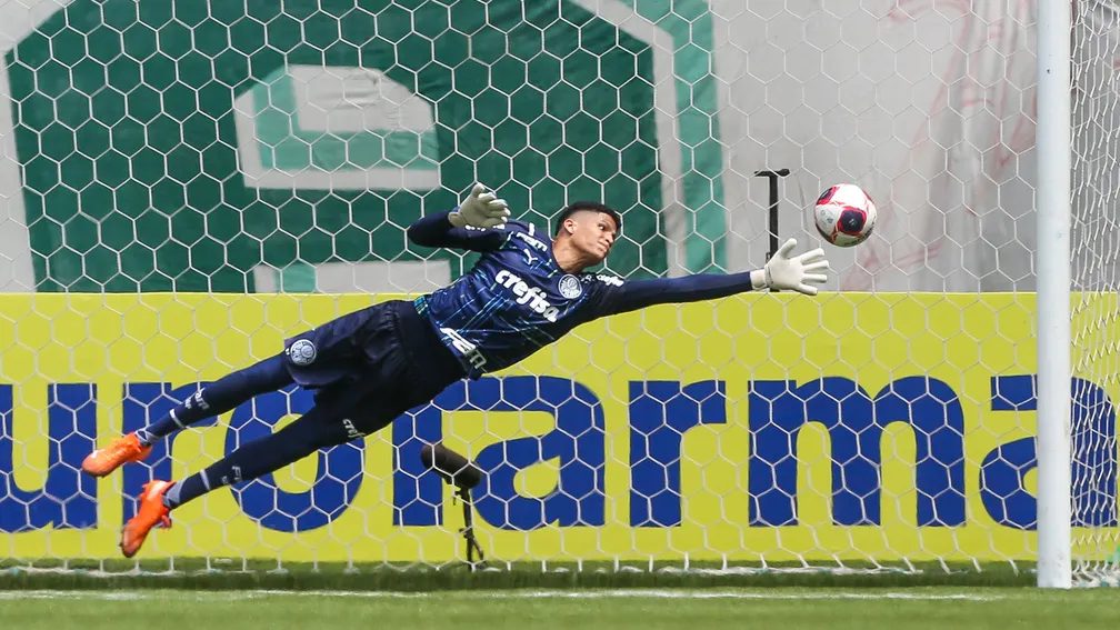 Mateus, goleiro do Palmeiras. Foto: Fabio Menotti/Palmeiras