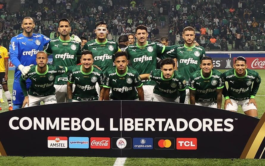 Elenco do Palmeiras. Foto: Cesar Greco/Palmeiras 