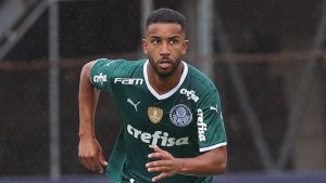 Jorge em ação com a camisa do Palmeiras - Foto: Cesar Greco/Palmeiras