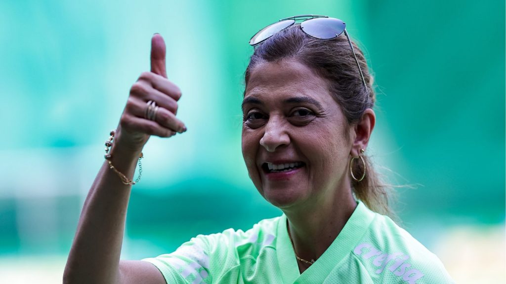 Leila Pereira, presidente do Palmeiras - Foto: Fabio Giannelli/AGIF
