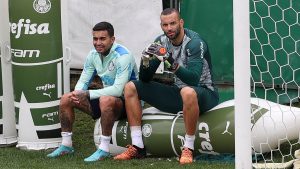 Dudu e Weverton. Foto: Cesar Greco/Palmeiras