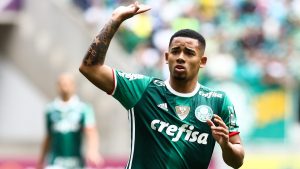 Gabriel Jesus pelo Palmeiras. Foto: Jovem Pan