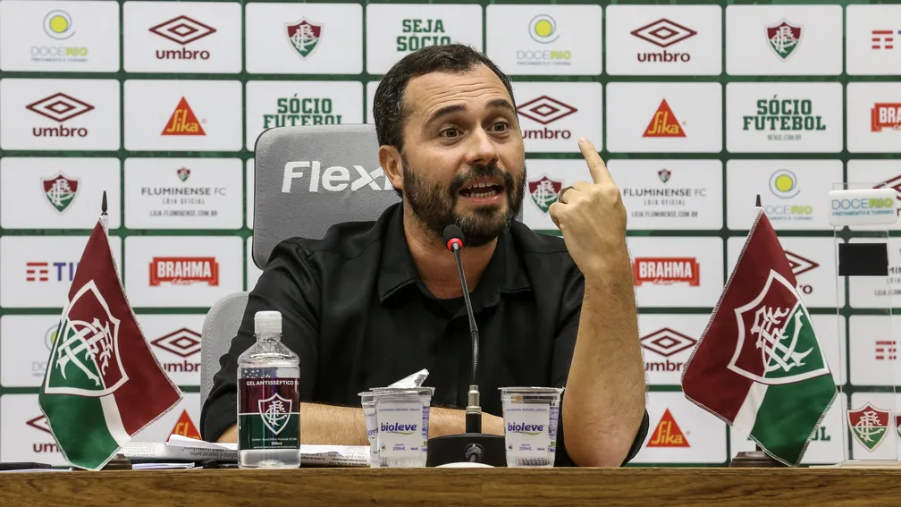 Mário Bittencourt, presidente do Fluminense — Foto: Lucas Merçon / FFC