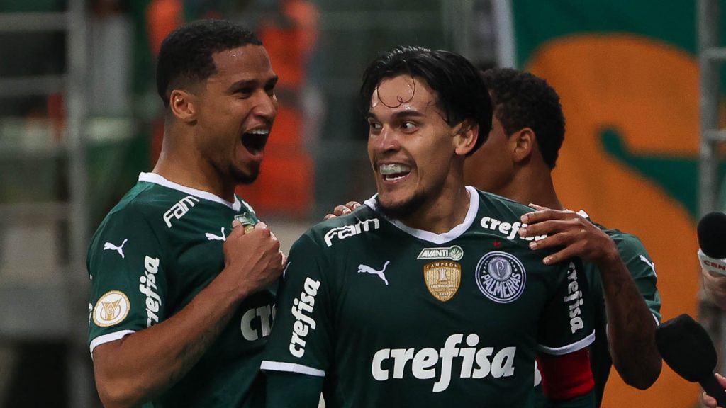 Gómez e Murilo. Foto: Cesar Greco/Palmeiras