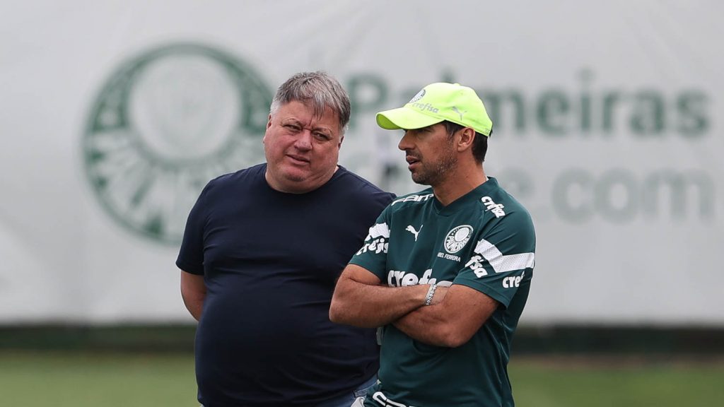 Anderson Barros e Abel Ferrira. Foto: Cesar Greco