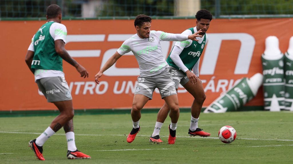 Murilo e Veiga. Foto: Cesar Greco/Palmeiras