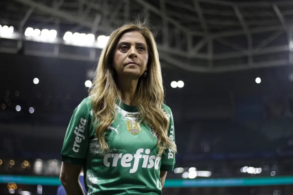 Leila Pereira, do Palmeiras. Foto: Vinicius Nunes