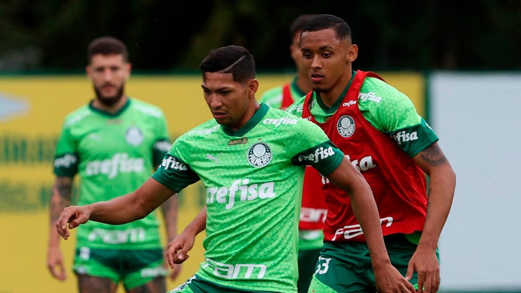 Michel e Rony. Foto: Cesar Greco/Palmeiras