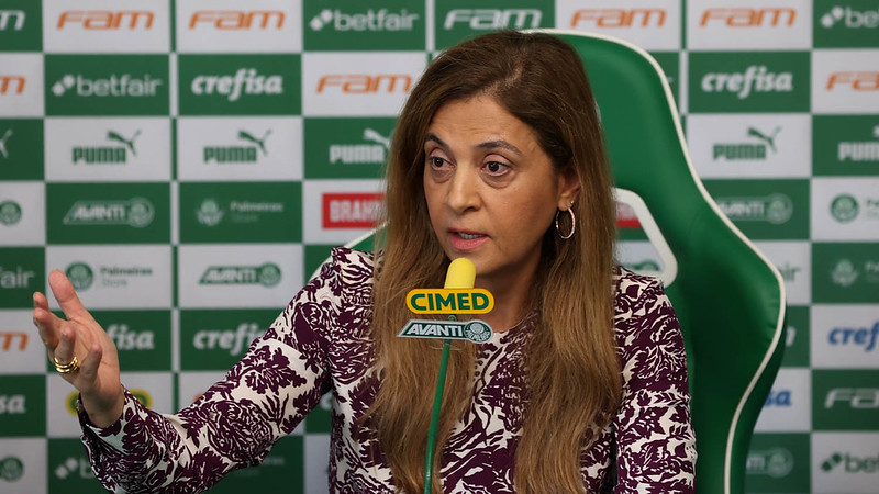 Leila Pereira. Foto: Cesar Greco/Palmeiras