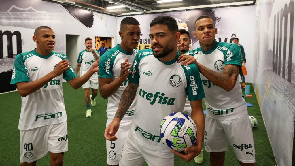 Elenco do Palmeiras. Foto: Cesar Greco