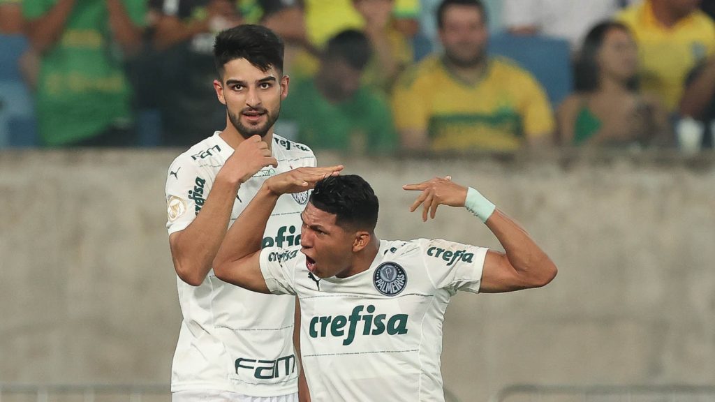 Flaco López e Rony. Foto: Cesar Greco/Palmeiras