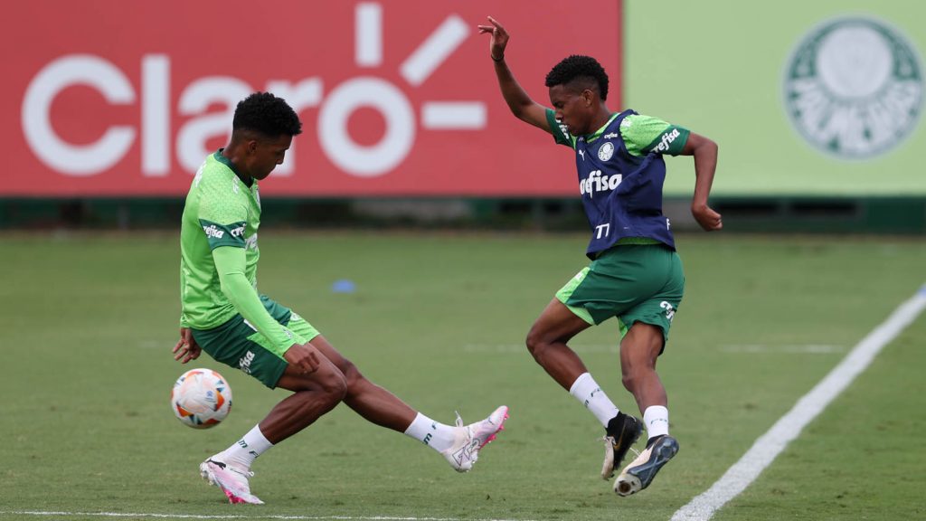 Vanderlan e Estevão. Foto: Cesar Greco/Palmeiras