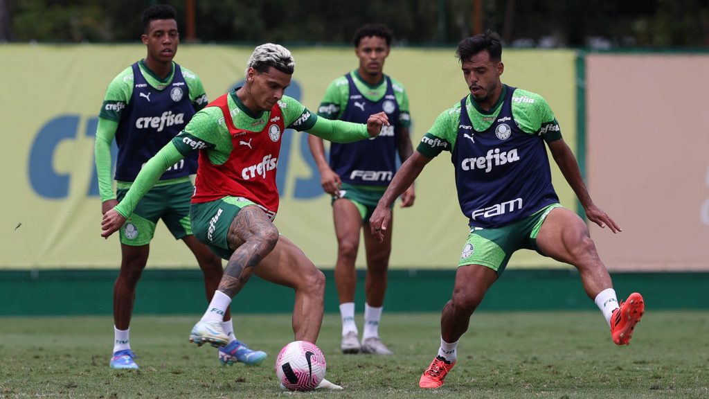 Elenco do Palmeiras. Foto: Cesar Greco/Palmeiras