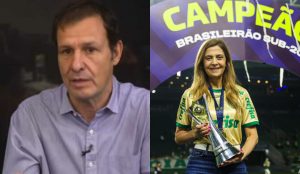 Saverio e Leila. Foto: Divulgação e Cesar Greco/Palmeiras