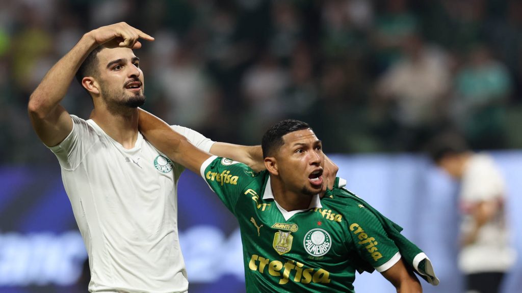 Flaco e Rony. Foto: Cesar Greco/Palmeiras