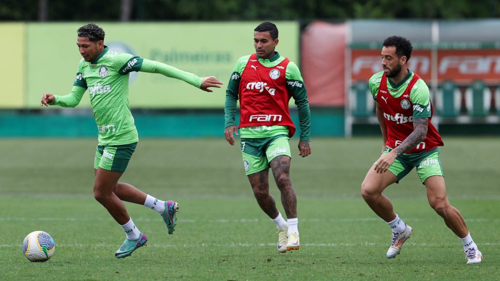 Elenco do Palmeiras. Foto: Cesar Greco/Palmeiras