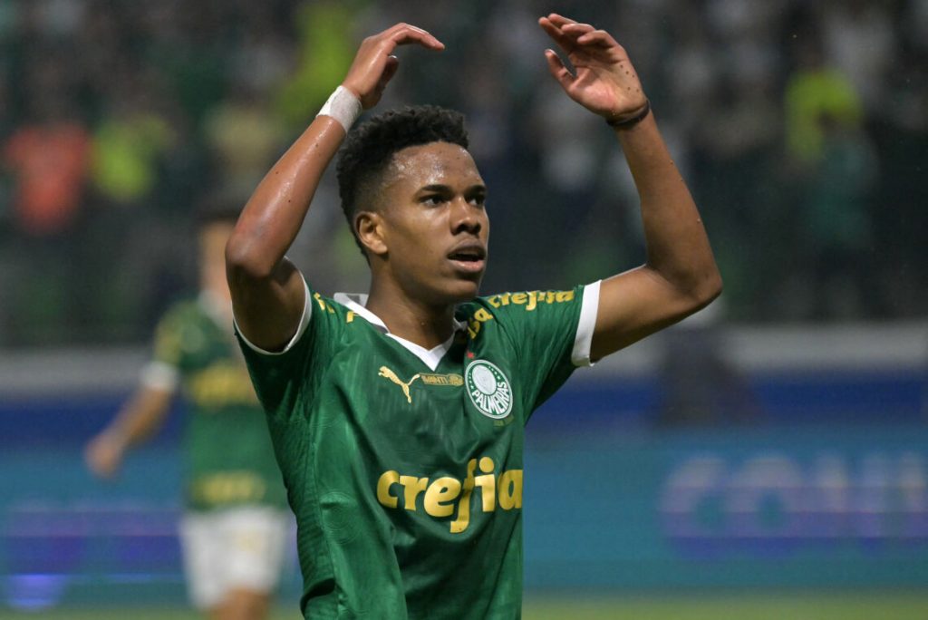 Estevão, do Palmeiras. Foto: Getty Images