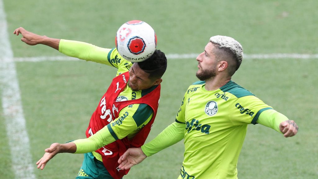 Rony e Zé Rafael. Foto: Cesar Greco/Palmeiras