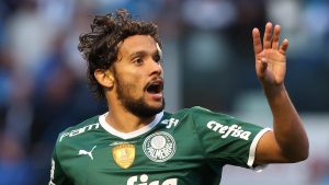 Gustavo Scarpa com a camisa do Palmeiras. Foto: Cesar Greco/SEP