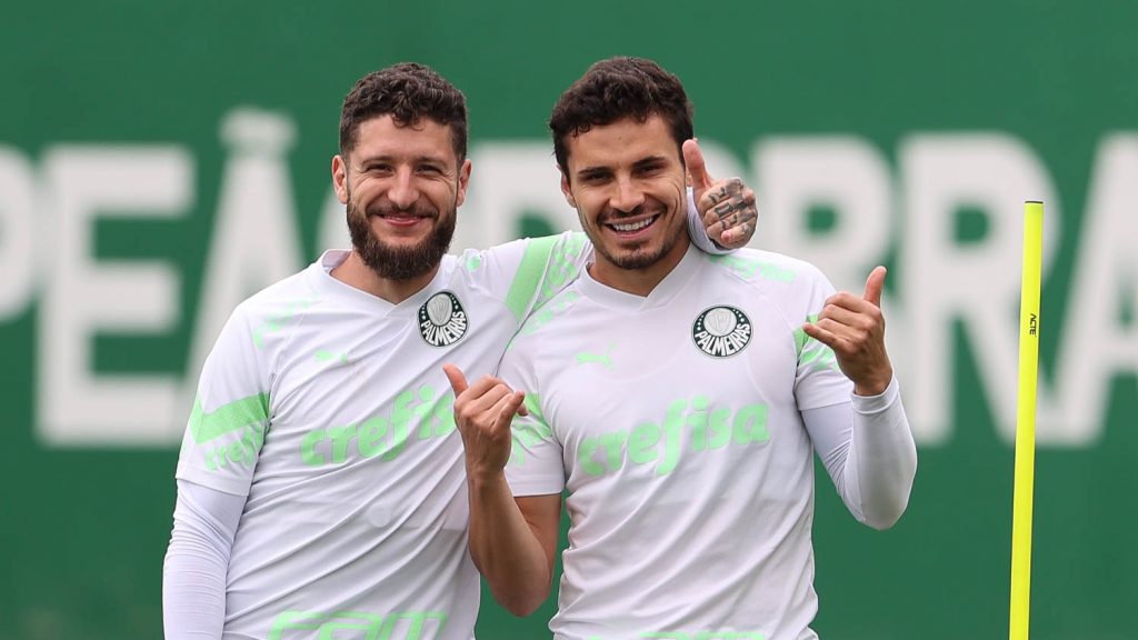 Zé Rafael e Veiga. Foto: Cesar Greco/Palmeiras