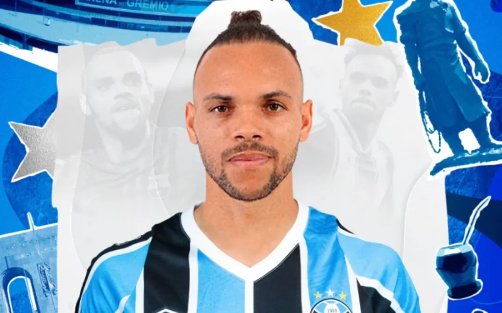 Martin Braithwaite. Foto: Divulgação/Grêmio