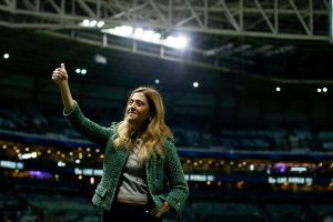 Leila Pereira, do Palmeiras. Foto: Getty Images