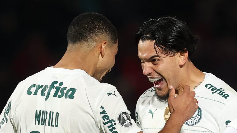 Murilo e Gómez. Foto: Cesar Greco/Palmeiras