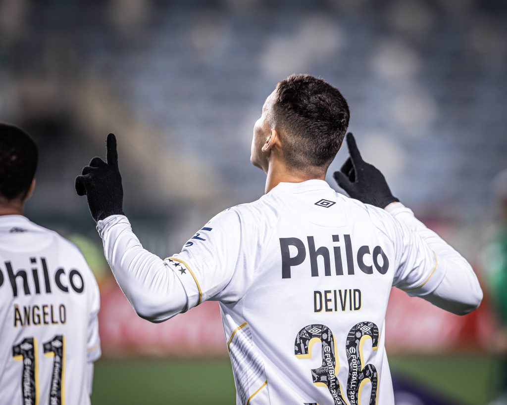 Deivid Washington será parceiro de Neymar. Foto: Raul Baretta/ Santos FC.