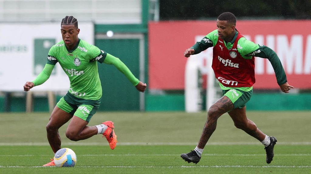 Caio e Vanderlan. Foto: Cesar Greco/Palmeiras