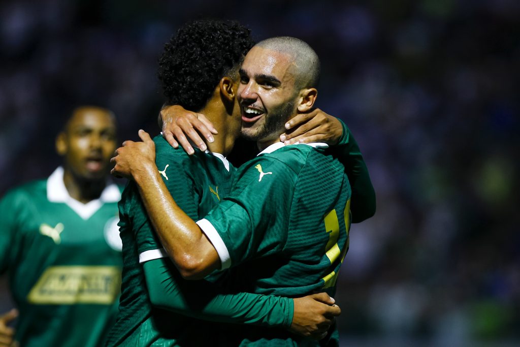 Figueiredo comemorando gol pelo Palmeiras na Copinha. Foto: Marco Miatelo/AGIF