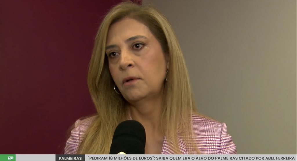 Leila Pereira. Foto: Reprodução/SporTV