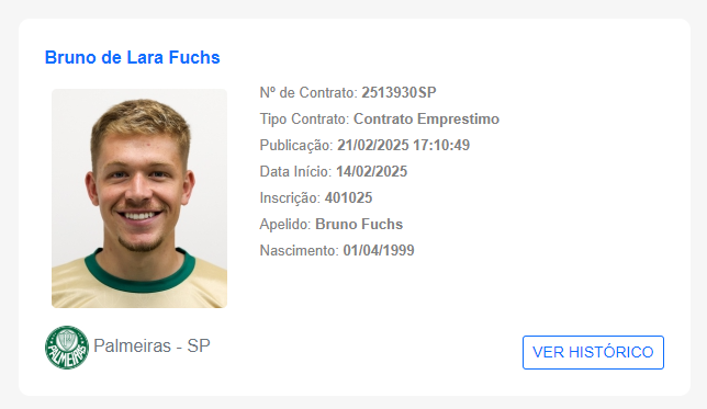 Bruno Fuchs no BID da CBF. Reprodução X