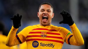 Vitor Roque.. Foto: Juan Manuel Serrano Arce/Getty Images