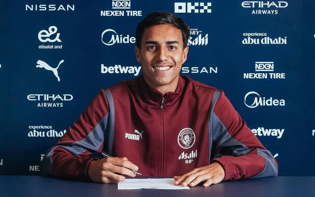 Vitor Reis. Foto: Divulgação/Manchester City