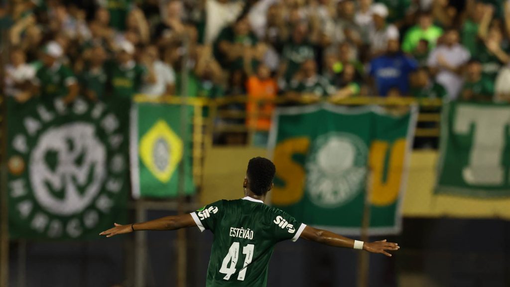 Estêvão. Foto: Cesar Greco/Palmeiras