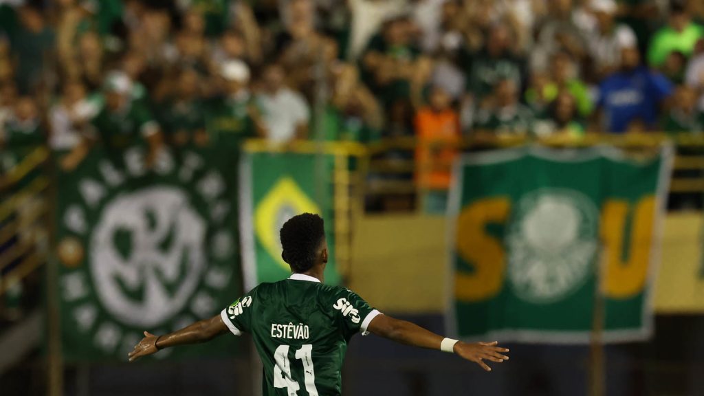 Estêvão. Foto: Cesar Greco/Palmeiras