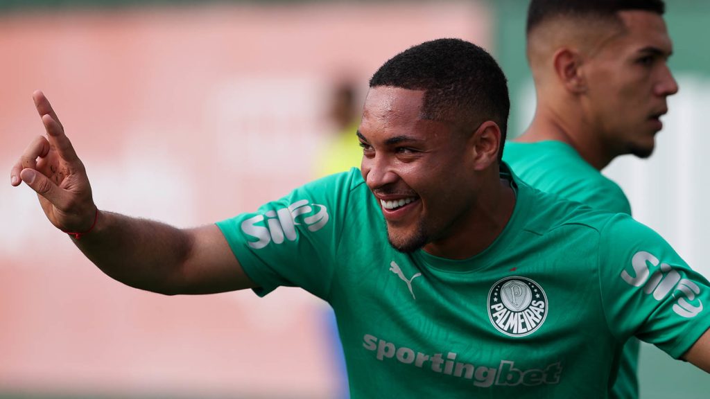 Vitor Roque. Foto: Cesar Greco/Palmeiras