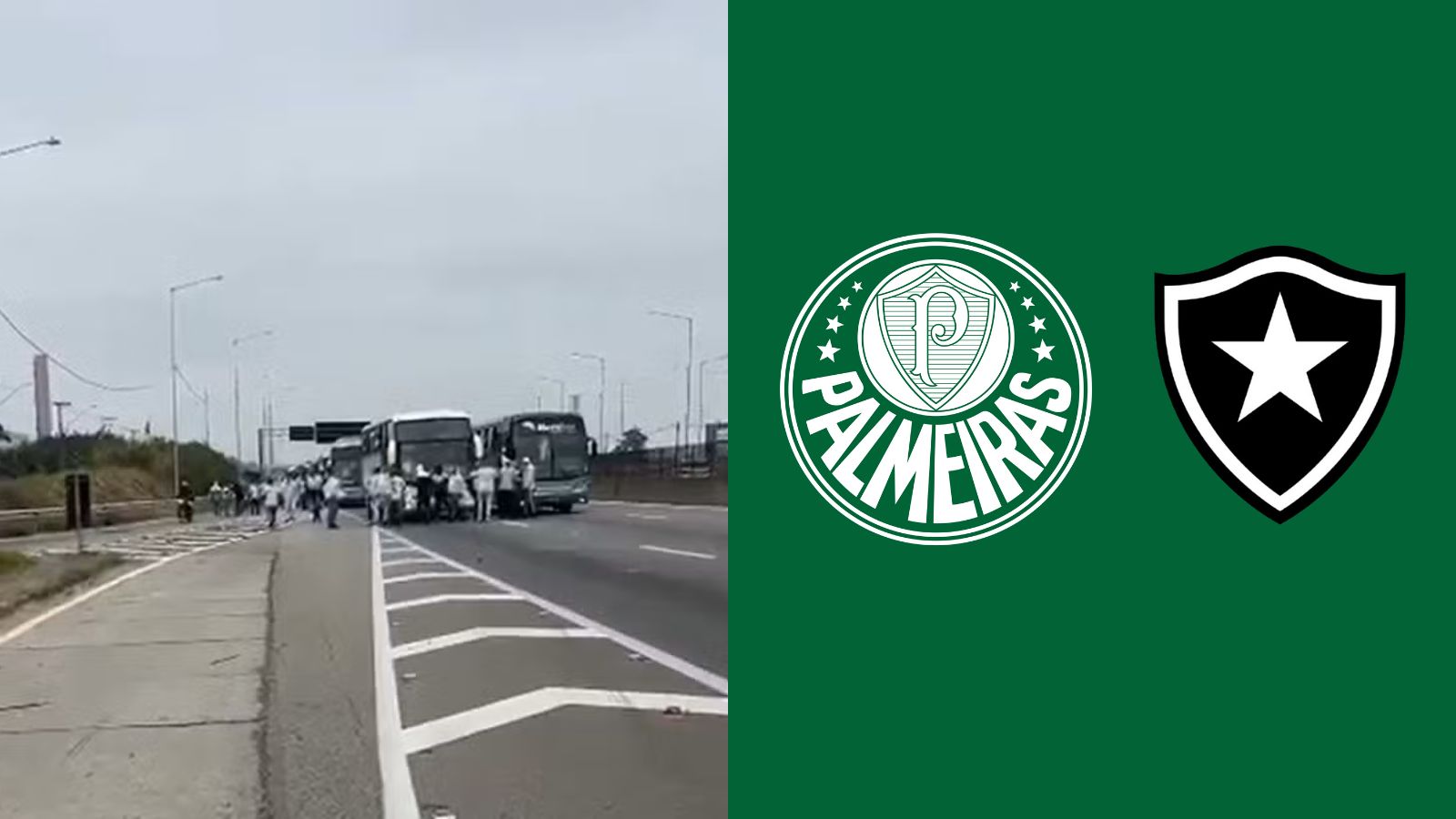 Notícias Palmeiras: Terror na estrada: ônibus da torcida do Palmeiras atacado; veja