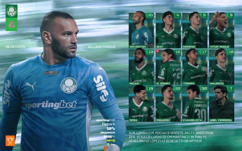 Escalação do Palmeiras