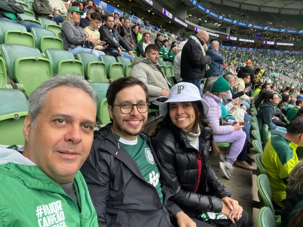 Nosso Palmeiras - Ricardo e sua fámilia no Allianz Parque