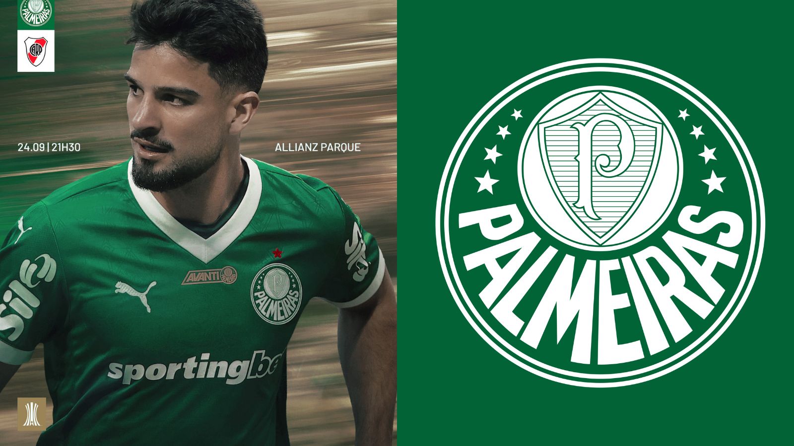 Completo! Palmeiras escalado para enfrentar o River pela Libertadores