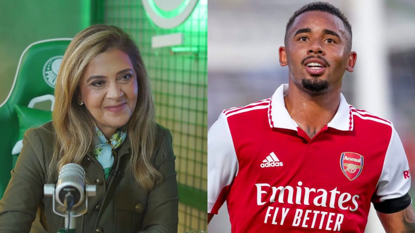 Palmeiras: Leila Pereira sobre Gabriel Jesus 