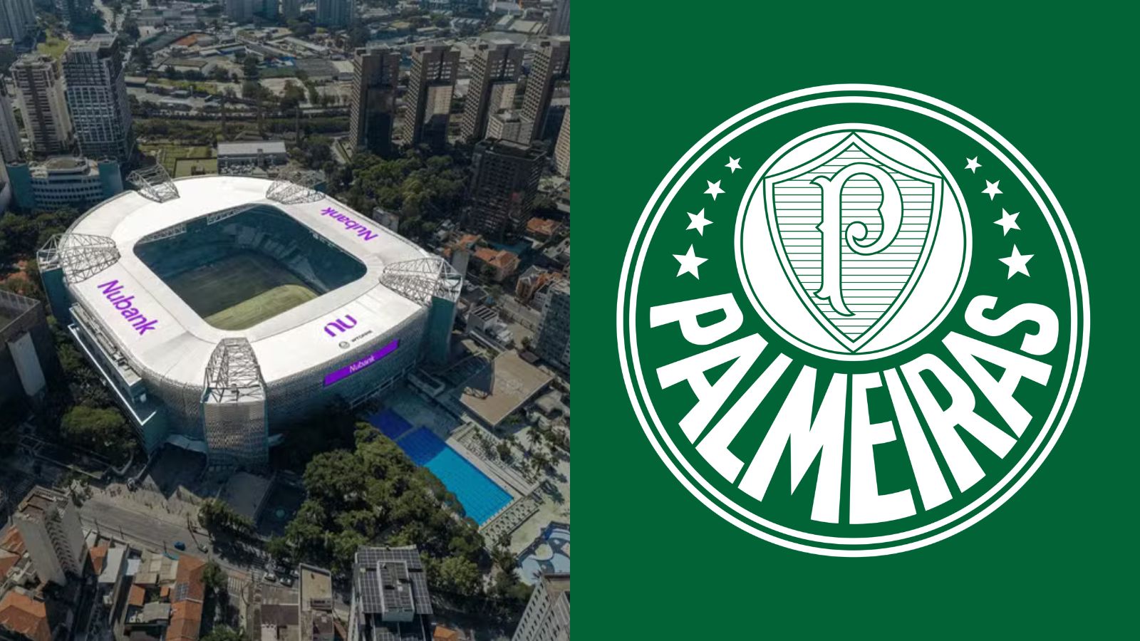 Palmeiras inicia transição para novo nome do estádio após acordo com o Nubank